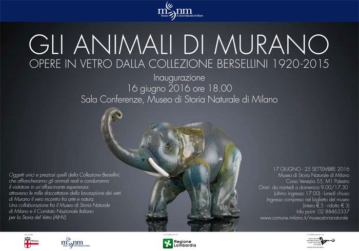 Gli animali di Murano. Opere in vetro dalla Collezione Bersellini 1920-2015