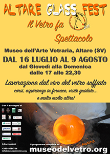 Altare Glass Fest, dal 19 luglio al 9 agosto 2015, Altare (SV), Museo dell'arte vetraria altarese (patrocinio)